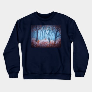 Foggy autumn woods Crewneck Sweatshirt